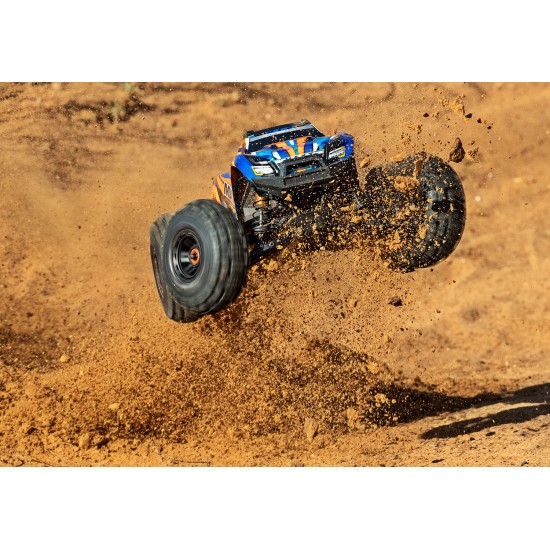 Traxxas Wide Maxx 1/10 Scale 4WD Brushless Electric Monster Truck, VXL-4S, TQi - BLUE