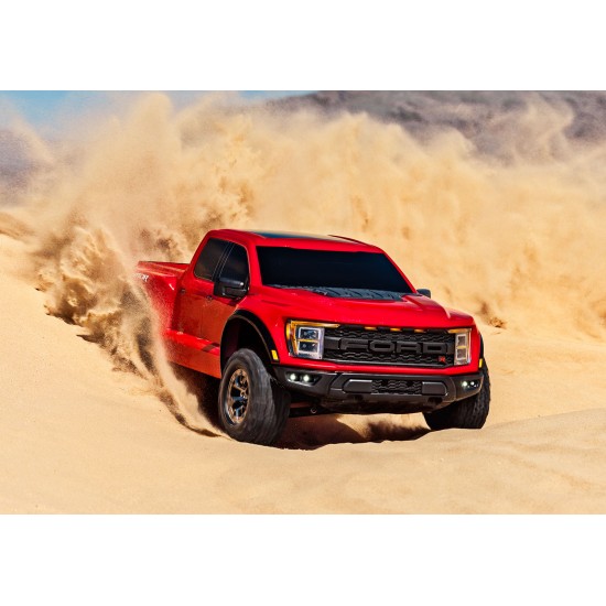 Traxxas Ford F-150 Raptor R 4X4: 1/10 Scale 4WD Truck with TQi Red