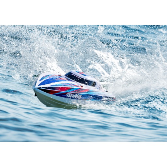 Traxxas Disruptor 4S High-Performance Boat Orange 