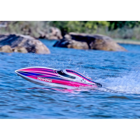 Traxxas Disruptor 4S High-Performance Boat Pink 