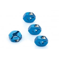 Aluminium Wheel-Adapter blue (4pcs) - S10, 122503