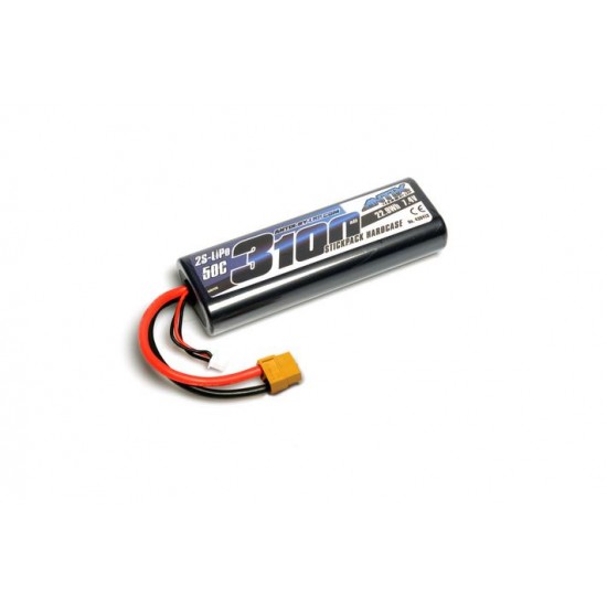 ANTIX by LRP 3100 - 7.4V - 50C LiPo Car Stickpack Hardcase - XT60 plug