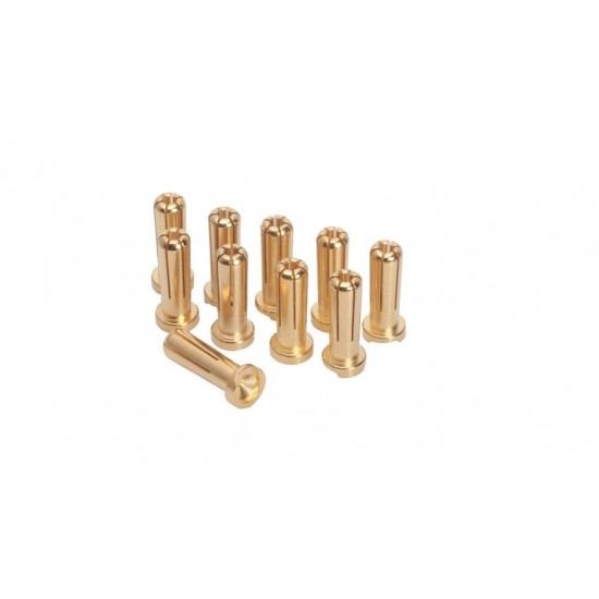 LRP 5mm Gold Works Team connectors (10 pcs.), 65817