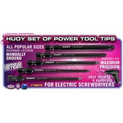 Set Of Power Tool Tips 2.0, 2.5, 3.00mm + 4.0, 5.8 Phillips, H190070