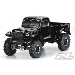 1946 Dodge Power Wagon Tough-Color (Black) Body for 12.3" (313mm) Wheelbase Scale Crawlers (PRO349918)