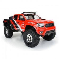 2015 Toyota Tacoma TRD Pro Clear Body Set with Scale Molded Accessories for 12.3" (313mm) Wheelbase Scale Crawlers (PRO356800)