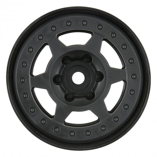 1/10 Holcomb F/R 1.9" Crawler Bead-Loc Wheels (2) Black