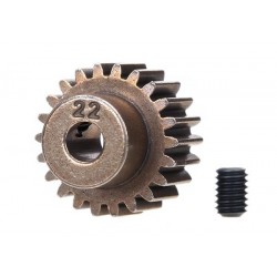 Gear, 22-T pinion (48-pitch) / set screw, TRX2422