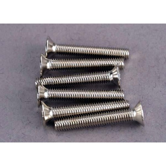 Screws, 3x20mm countersunk machine screws (6), TRX2590