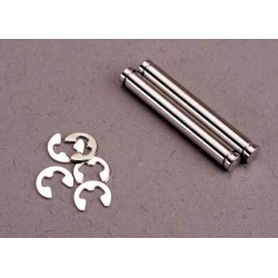 Suspension pins, 23mm hard chrome (2)/ E-clips (4), TRX2635