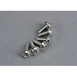 Motor screws (3x8mm washerhead machine) (6), TRX3185