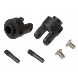 Differential output yokes, black (2)/ 3x5mm countersunk scre, TRX4628R