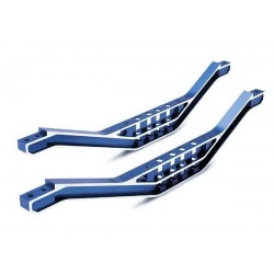 Chassis braces, lower machined 6061-T6 aluminum (blue) (2)/, TRX4923X