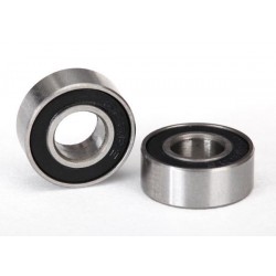 Ball bearings, black rubber sealed (6x13x5mm) (2), TRX5180A