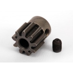 Gear, 9-T pinion (32-p) (mach. steel)/ set screw, TRX6745