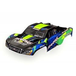 Body, Slash VXL 2WD (also fits Slash 4X4), green & blue (painted, decals applied)