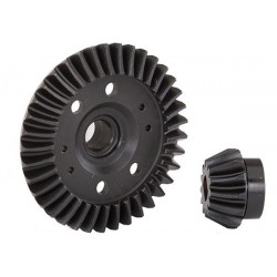Ring gear, differential/ pinion gear, differential (machined, #TRX6879R