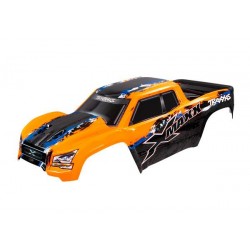 BODY, X-MAXX, ORANGE (PAINTED, DECALS APPLIED) (A