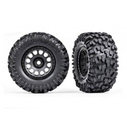 Tires & wheels, assembled, glued (XRT Race black wheels, Maxx AT tires, foam inserts) (left & right)