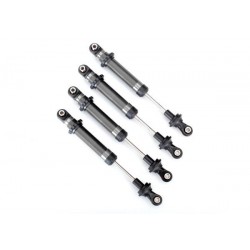 Shocks, GTS, silver aluminum (assembled without springs) (4) (for use with #8140