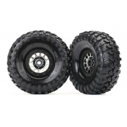 Tires and wheels, assembled (Method 105 black chrome beadlock wheels, Canyon Tra