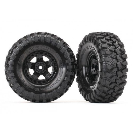 Tires and wheels, assembled, glued (TRX-4 Sport wheels, Canyon Trail 1.9 tires)