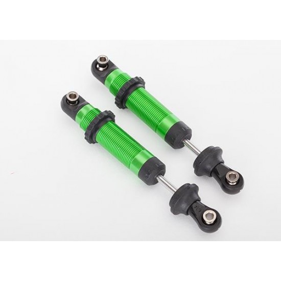 Shocks, GTS, aluminum (green-anodized) (assembled with sprin, #TRX8260G