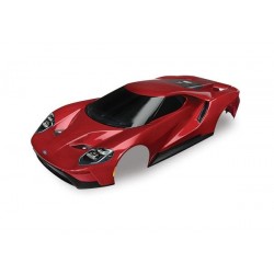 Body, Ford GT, red (painted, decals applied), TRX8311R