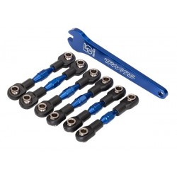Turnbuckles, aluminum (blue-anodized), camber links, 32mm (front) (2)/ camber li