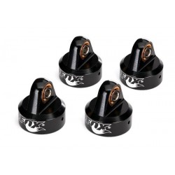 Shock caps, aluminum (black-anodized), Fox Shocks (4)