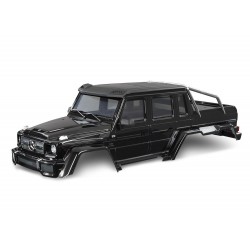 Body, Mercedes-Benz G 63, complete (gloss black metallic) (includes grille, side