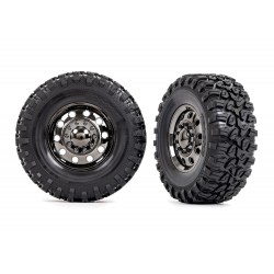 Tires and wheels, assembled, glued (TRX-6 2.2' wheels, Canyon RT 4.6x2.2' tires) (front) (2)