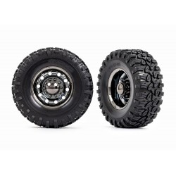 Tires and wheels, assembled, glued (TRX-6 2.2' wheels, Canyon RT 4.6x2.2' tires) (rear) (2)