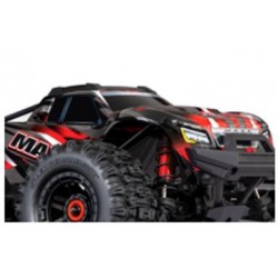 Traxxas Wide Maxx 1/10 Scale 4WD Brushless Electric Monster Truck, VXL-4S, TQi - RED