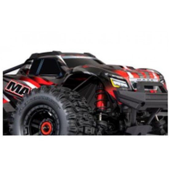 Traxxas Wide Maxx 1/10 Scale 4WD Brushless Electric Monster Truck, VXL-4S, TQi - RED
