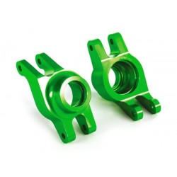 Carriers, stub axle (green-anodized 6061-T6 aluminum) (rear) (2)