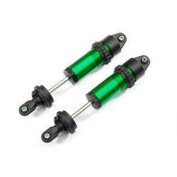 Shocks, GT-Maxx, aluminum (green-anodized) (fully assembled w/o springs) (2)