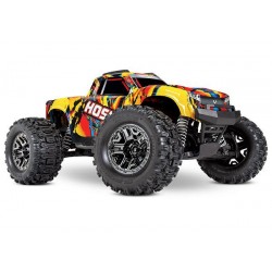 Traxxas Hoss 1/10 Scale 4WD Brushless Electric Monster Truck, VXL-3S, TQi - Solar Flare