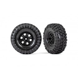 Tires and wheels, assembled, glued (TRX-4 2021 Bronco 1.9' wheels, Canyon Trail 4.6x1.9' tires) (2)
