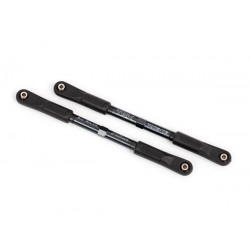 Camber links, rear, Sledge (TUBES dark titanium-anodized, 7075-T6 aluminum, stronger than titanium) (144mm) (2)/ rod ends, assembled with steel hollow balls (4)/ aluminum wrench, 8mm (1)