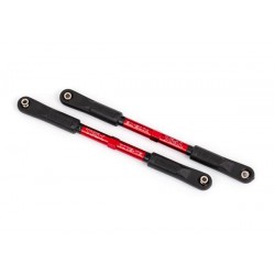Camber links, rear, Sledge (TUBES red-anodized, 7075-T6 aluminum, stronger than titanium) (144mm) (2)/ rod ends, assembled with steel hollow balls (4)/ aluminum wrench, 8mm (1)