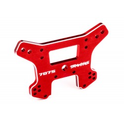 Shock tower, front, 7075-T6 aluminum (red-anodized) (fits Sledge)