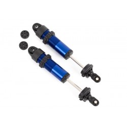 Shocks, GT-Maxx, long, aluminum (blue-anodized) (fully assembled w/o springs) (2)