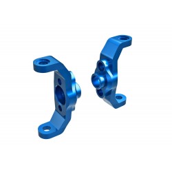 Caster blocks, 6061-T6 aluminum (blue-anodized) (left & right)