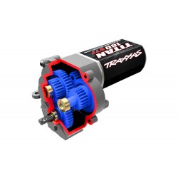 Transmission, complete (speed gearing) (9.7:1 reduction ratio) (includes Titan 87T motor)