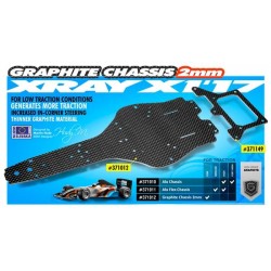 X1'17 CHASSIS - 2.0MM GRAPHITE, X371012