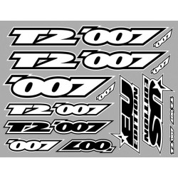 Xray T2'007 Sticker For Body White Die-Cut, X397322