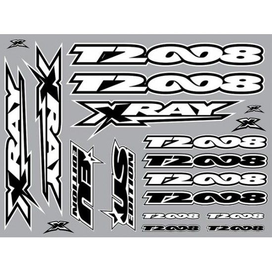 Xray T2'008 Sticker For Body White, X397323