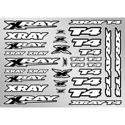 XRAY T4 STICKER FOR BODY - WHITE, X397326